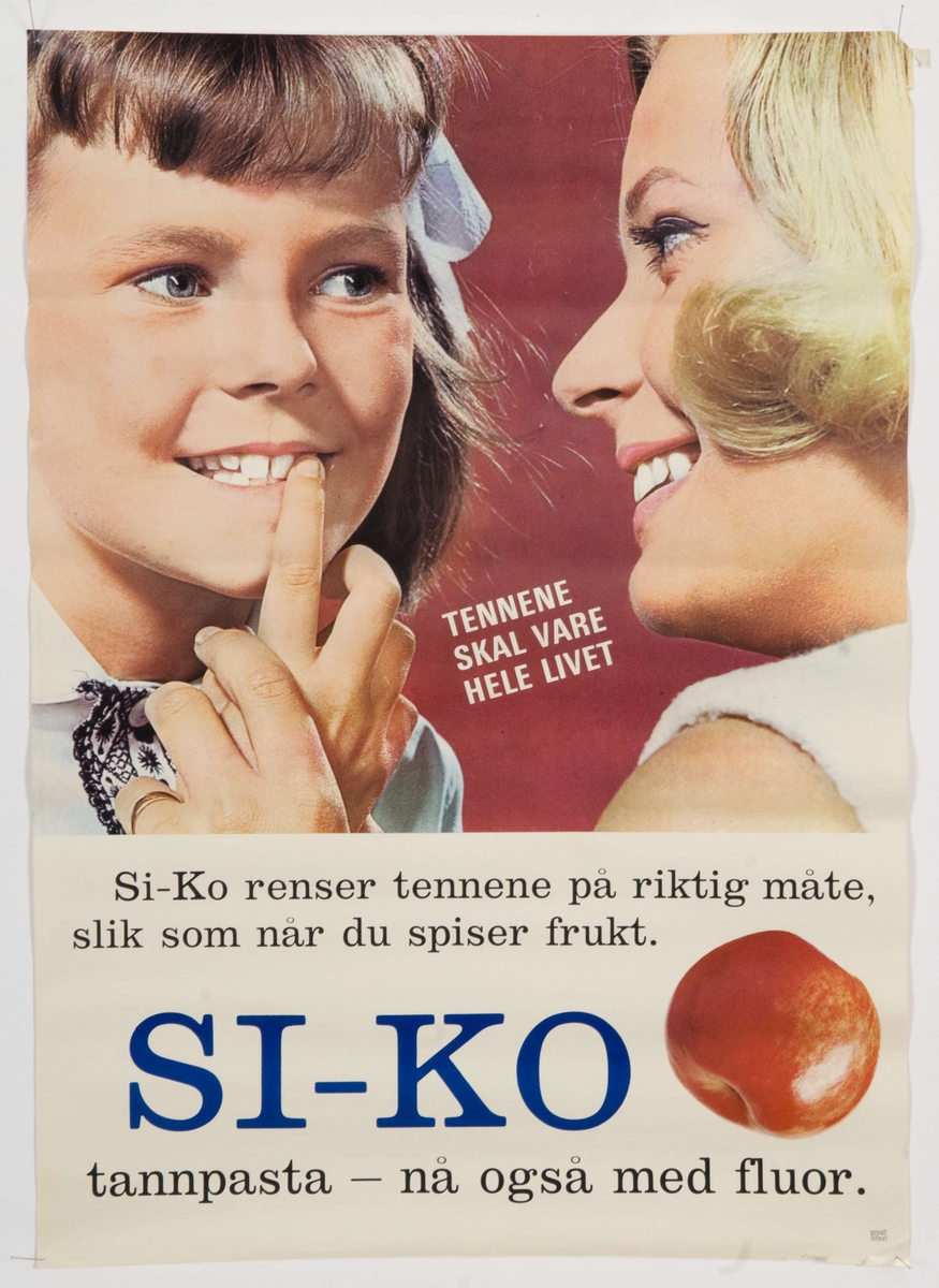 Reklameplakat for tannpasta.