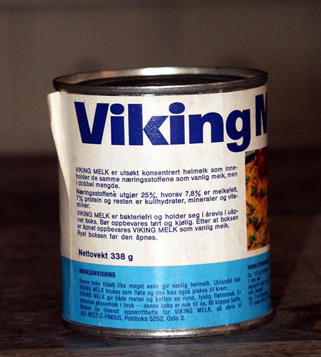 Vikingmelk, tom boks