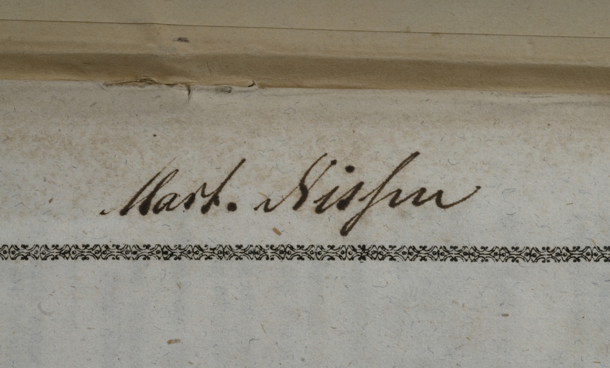 Konserveringsrapport:" Bind = shirting rygg + maskinmarmoret. "