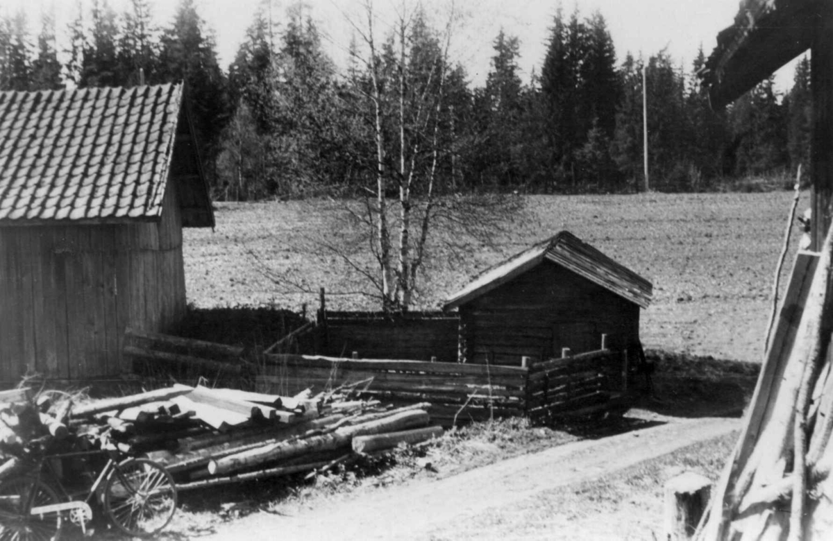 Nordre Såstad, Stange, Hedmark. Vinglass.
Fra dr. Eivind S. Engelstads storgårdsundersøkelser 1957