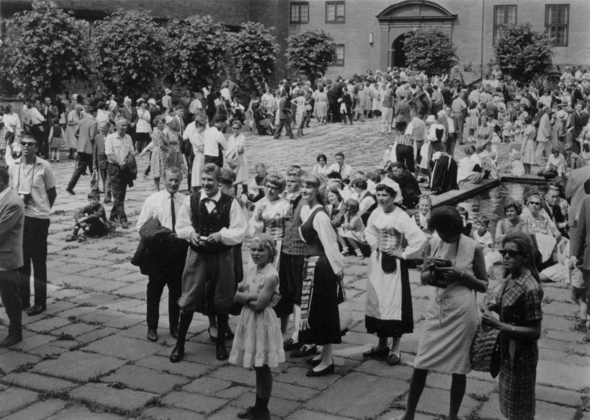 Nordisk Bygdeungdomsstevne på Norsk folkemuseum, 30. juni 1963.