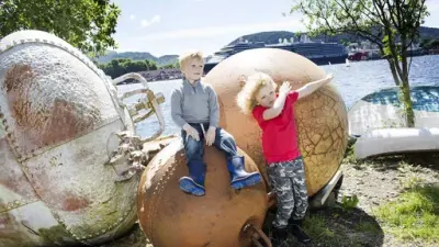 Salt tømmer, tau og tørr fisk