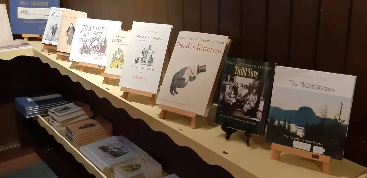 Bøker i museumsbutikken