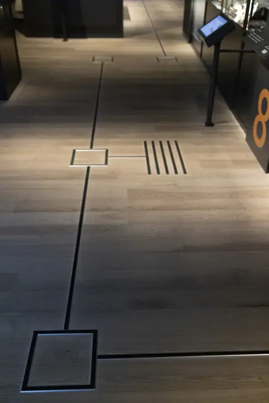 Tidsrom 1600-1914 Universal utforming Ganggulv i utstillingen 