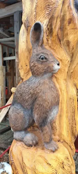 treskulptur hare 