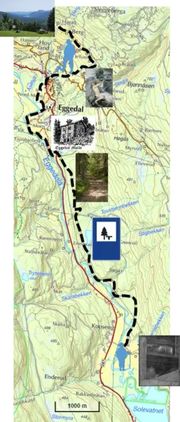 Kart over Målargutua