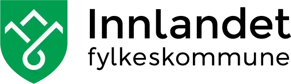 Logoen til innlandet fylkeskommune med fylkesvåpen