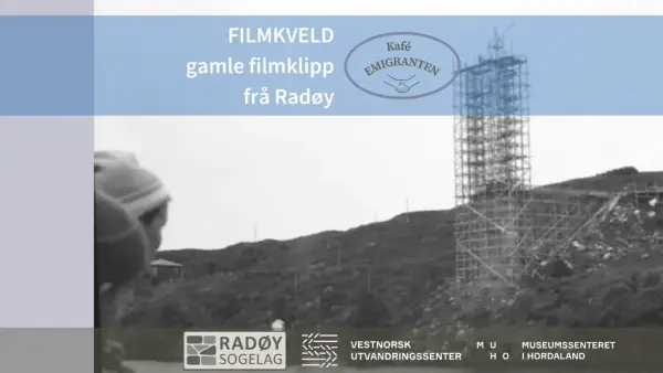 2 personar ser på bygginga av det eine brutårnet til Straumebrua