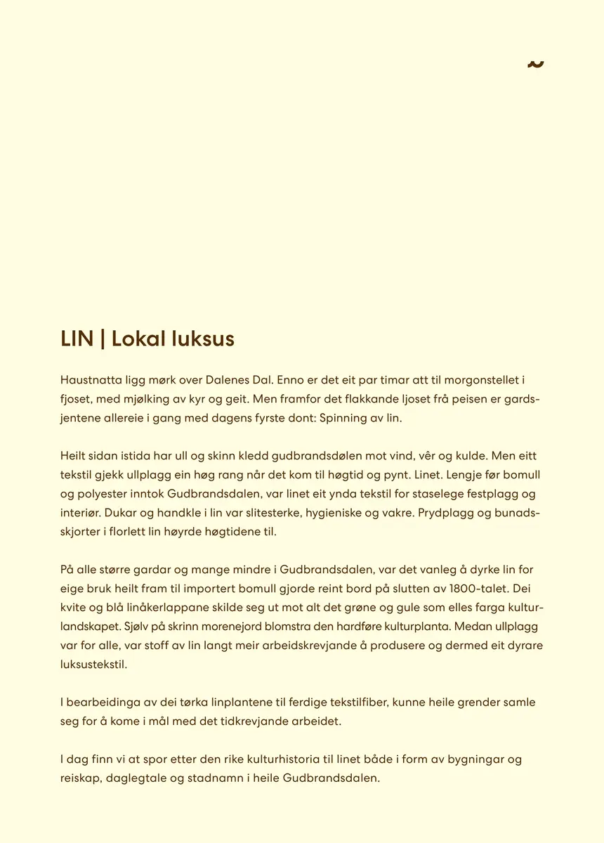 LIN Plakat Lokal luksus