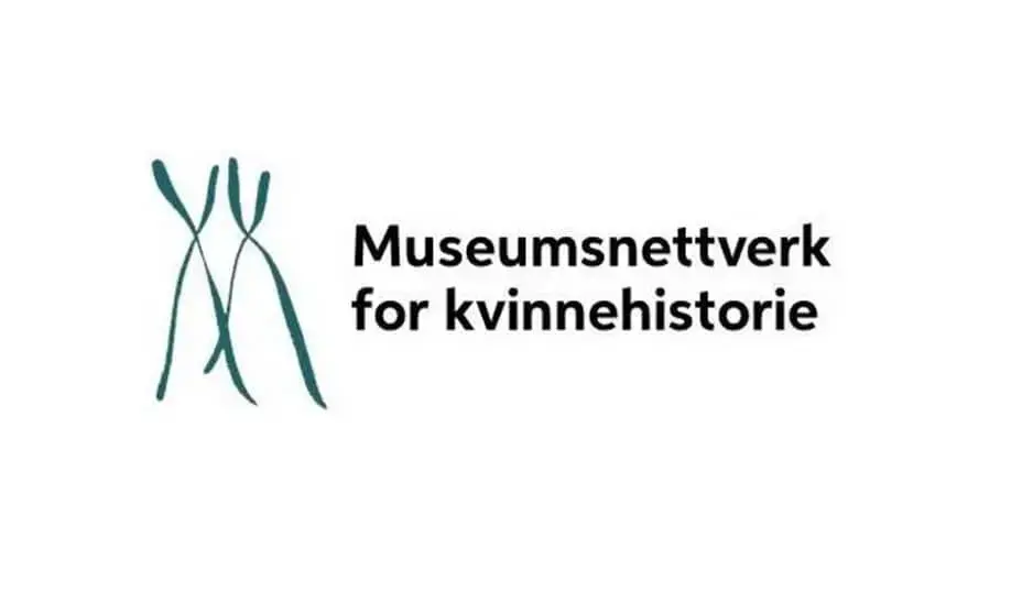 Logo Museumsnettverk for kvinnehistorie forma som to x-kromosom 