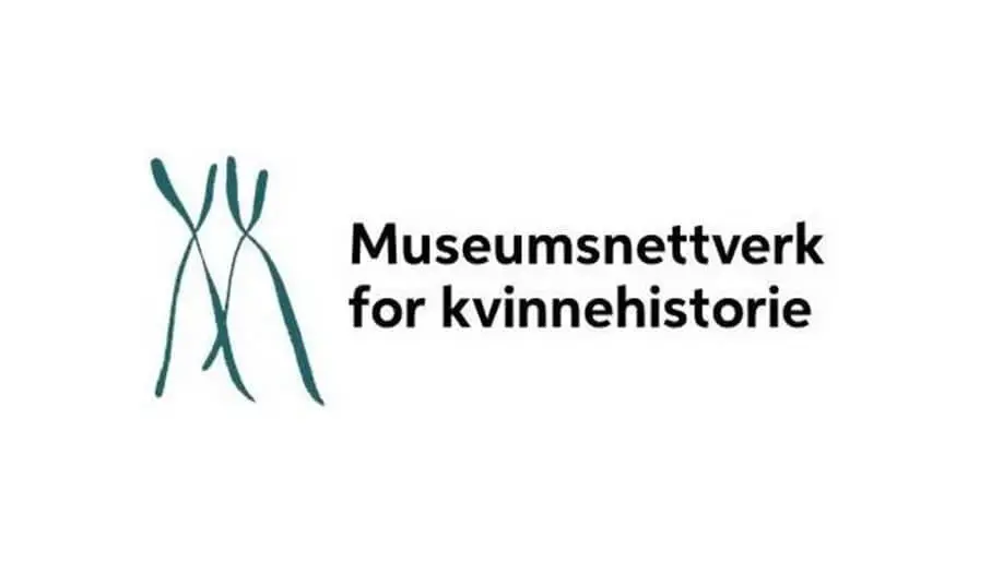 Logo Museumsnettverk for kvinnehistorie forma som to x-kromosom 