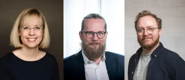 Collage med Åse Wetås, Aslak Sira Myre og Olav Øyehaug Opsvik