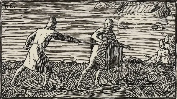 Her skal du få kjenne en bjarkøying, Karle