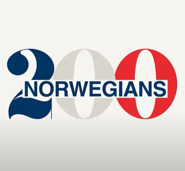 Logo med tekst 200 Norwegians