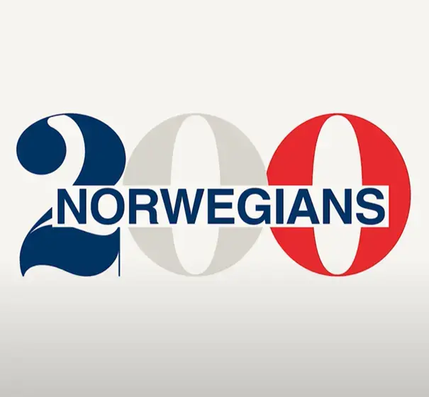 Logo med tekst 200 Norwegians