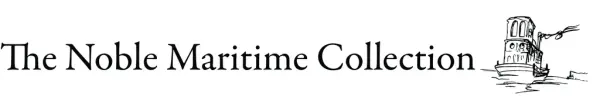 Logoen til The Noble Maritime Collection, en samling av maritime kunstverk av John Noble, med et stilisert bilde av et fartøy.