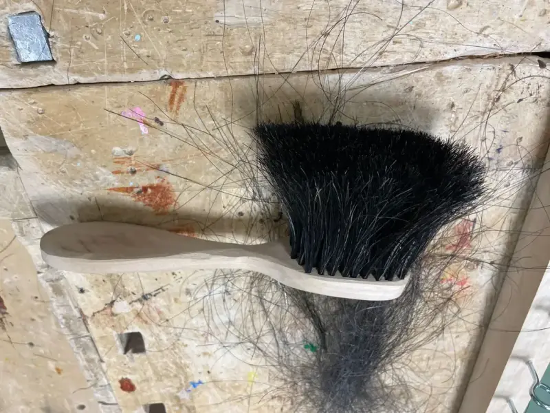 børste med hestehår