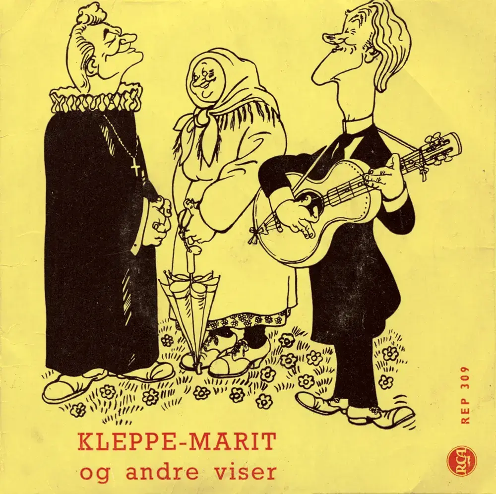 LP-en Kleppe-Marit og andre viser (1958) av Kurt Foss og Reidar Bøe