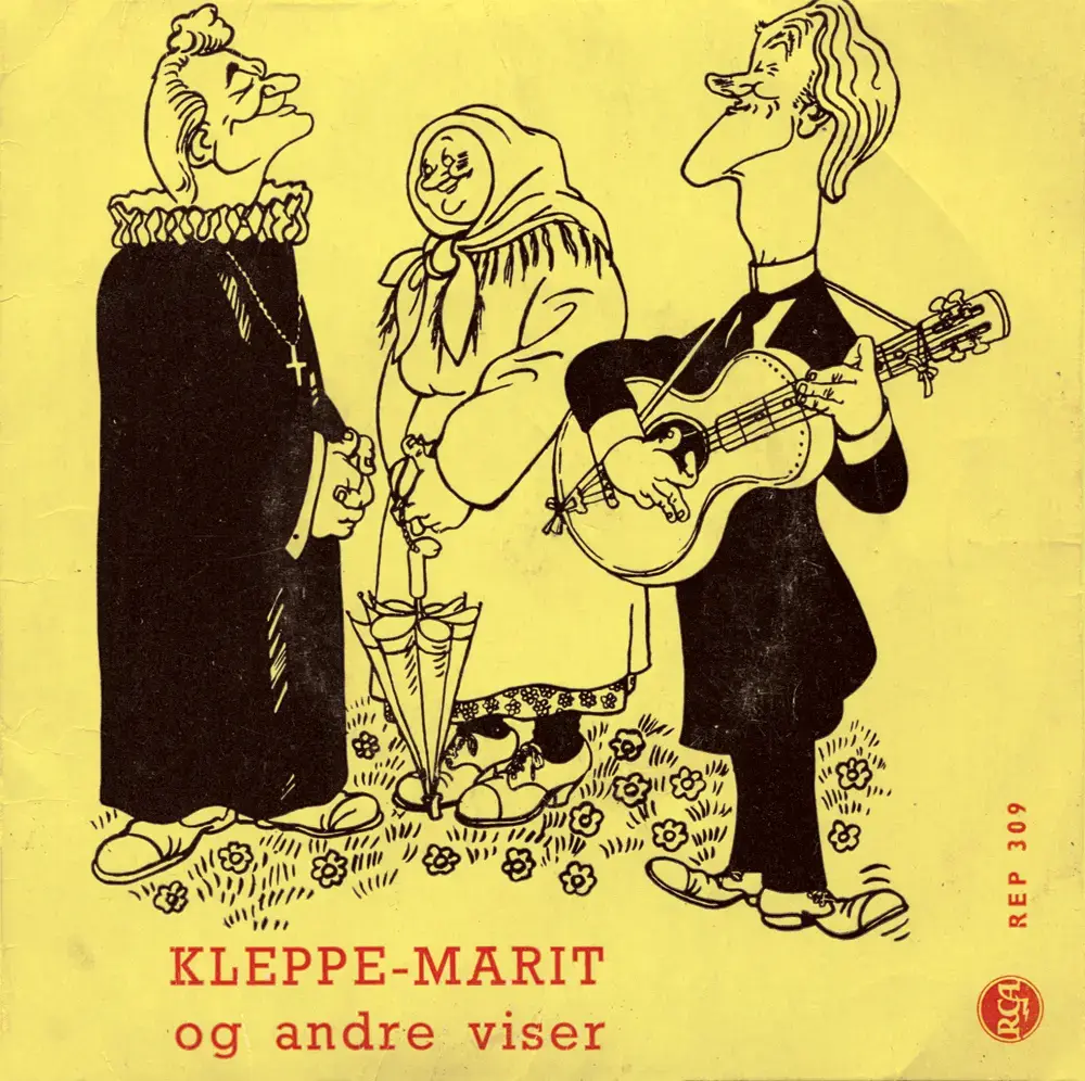 LP-en Kleppe-Marit og andre viser (1958) av Kurt Foss og Reidar Bøe