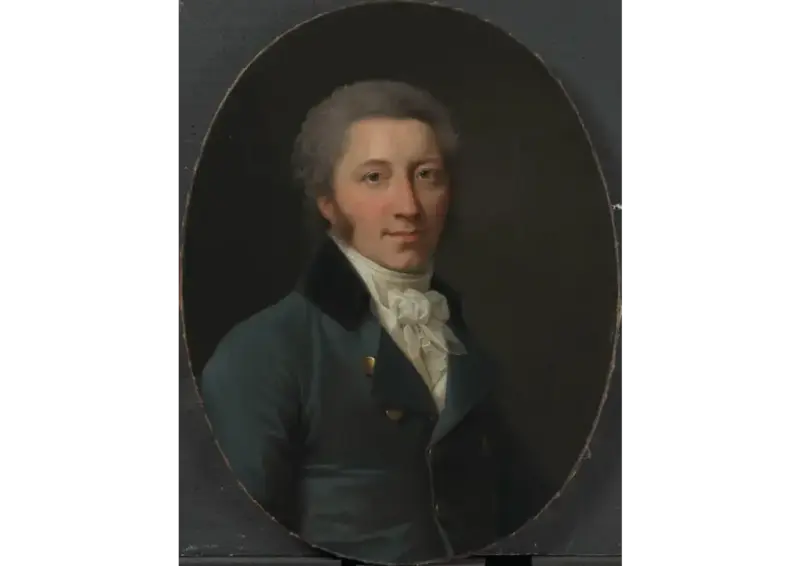 Portrett av kjøpmann David Chrystie, malt av Jens Juel i 1801.