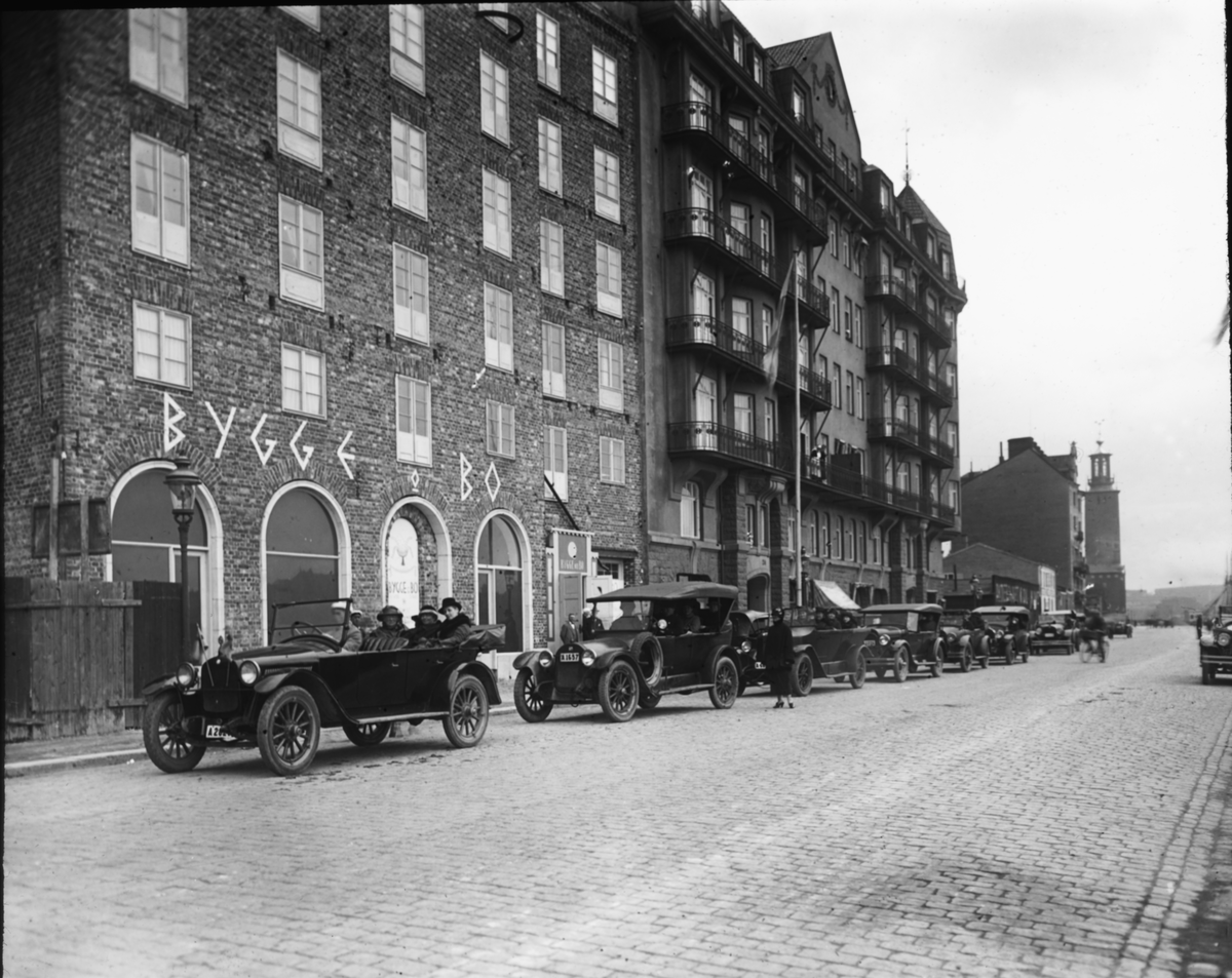 Utställning av byggnadsteknik och -design vid Norr Mälarstrand 26 mellan 30 april och 30 maj 1924.