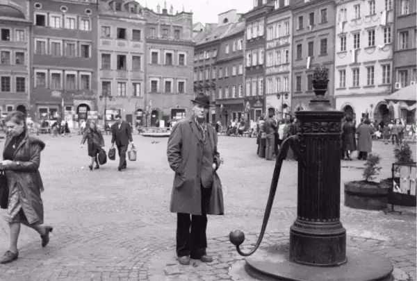 Hauge i gamlebyen i Warszawa, 1978.