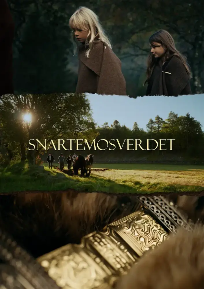 sverd, barn og teksten "Snartemosverdet"