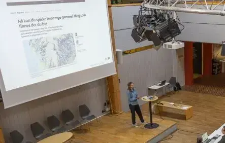 Skjetne formidler fra scene 