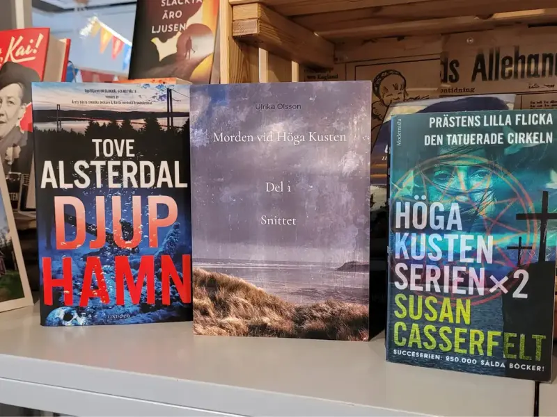 Böcker i museibutiken