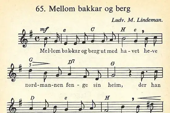 Nordmannen (Mellom bakkar og berg) av Ivar Aasen