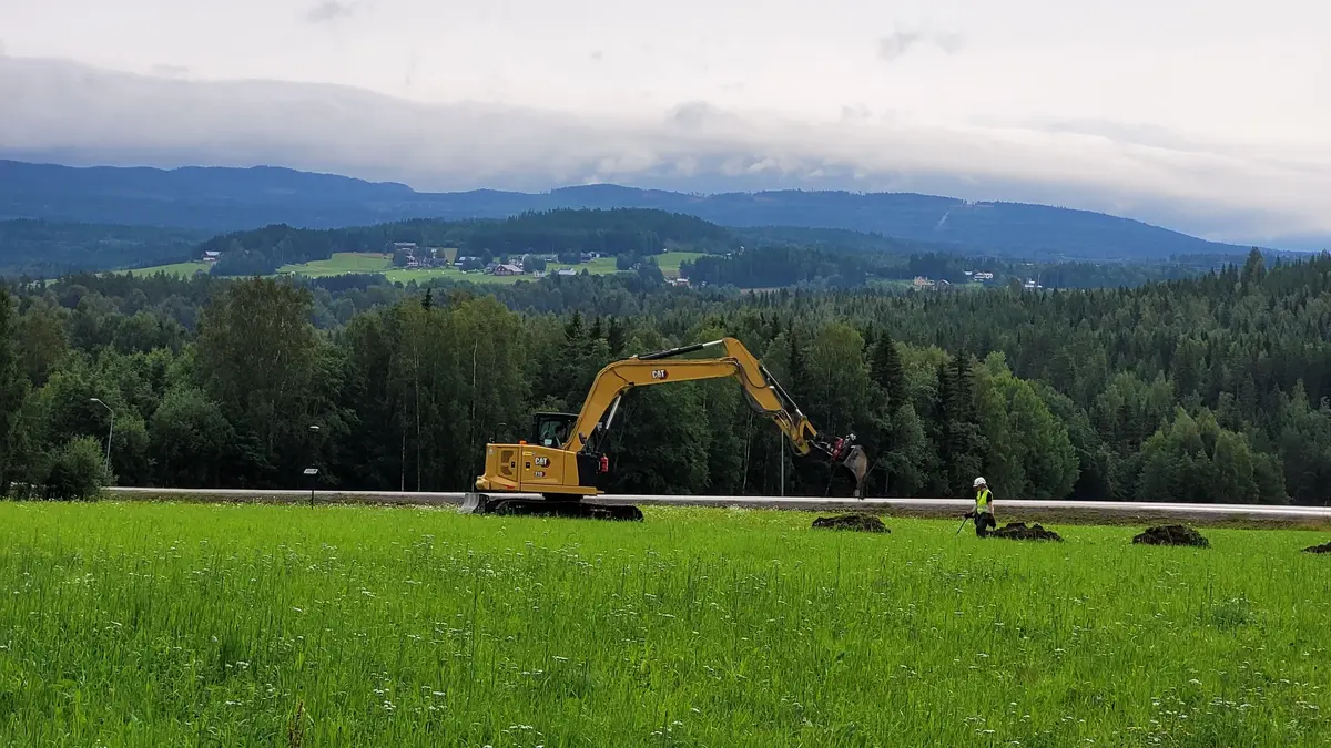 Schaktningsarbeten arkeologi