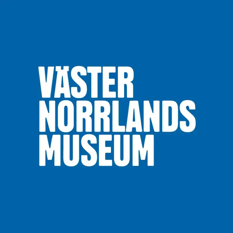 Västernorrlands museum logo blå