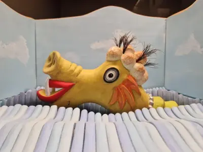 Sjöodjuret i utställningen Stora makter - Västernorrlands museum