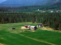 Flyfoto over Målselv kommune. Maukdal