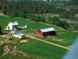 Flyfoto over Målselv kommune. Maukdal