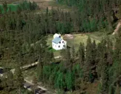 Flyfoto over Målselv kommune. Bebyggelse i Maukdal