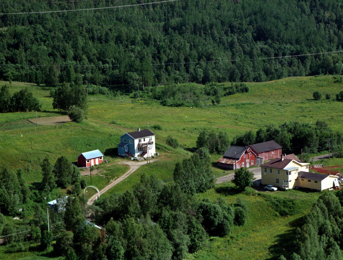 Flyfoto over Målselv kommune. Moen