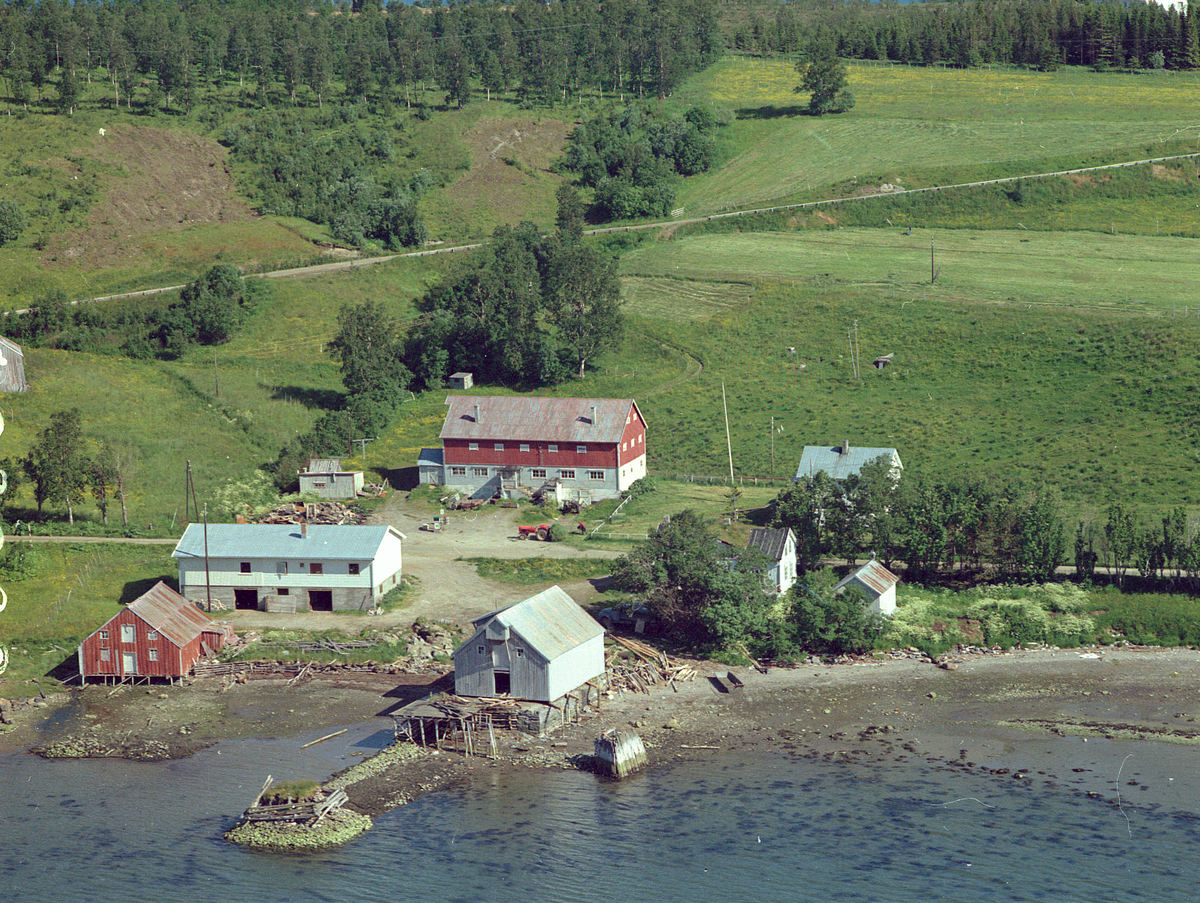 Flyfoto over Målselv kommune: Målsnes.