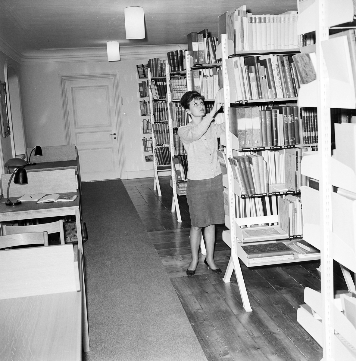 Konsistoriehuset, studenter flyttar museum, Uppsala 1962