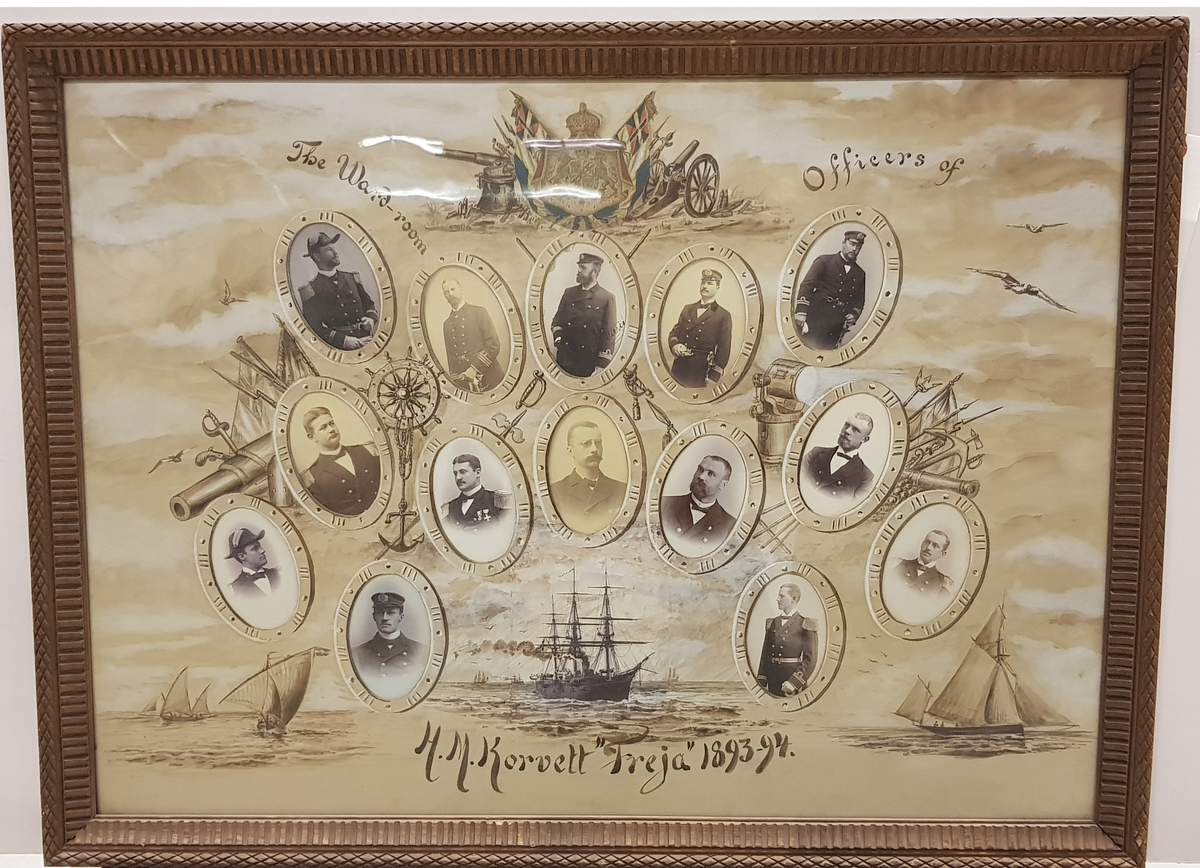 Officersporträtt från korvetten Frejas expedition 1893-1894