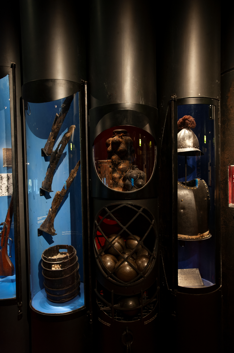 Utställningen "Skepp i strid" på Vasamuseet.