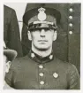 Poliskonstapel Bertil Strömberg, 1937.
Utsnitt ur större foto visande Växjö poliskår.