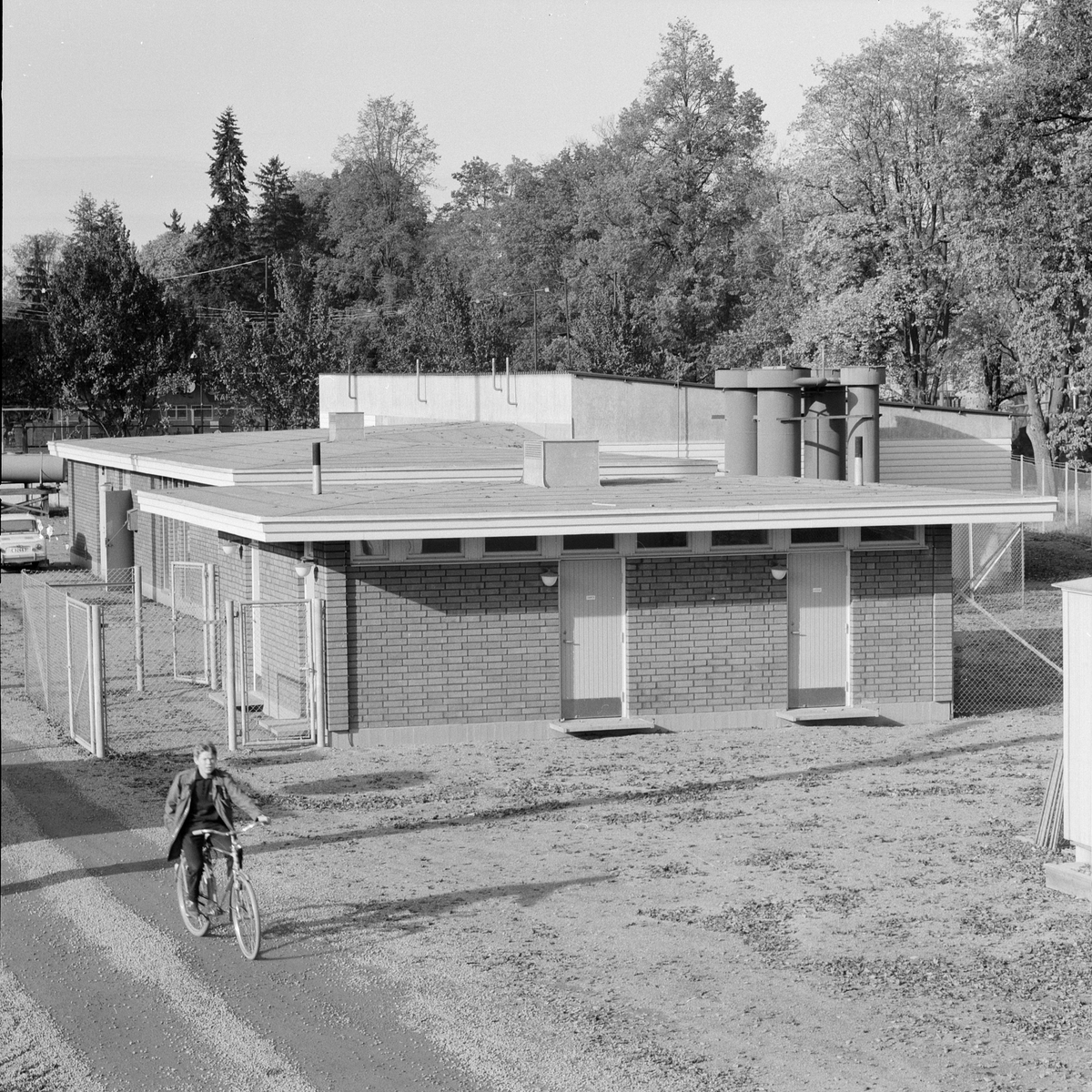 Byggnad vid Studenternas idrottsplats, stadsdelen Kronåsen, Uppsala
