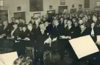 Publiken vid invigningen av Gävle Museum den 29 september 1940. Mitt i bild ses borgmästare Nils Berlin.