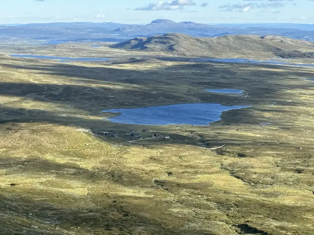 åpent landskap i fjellet