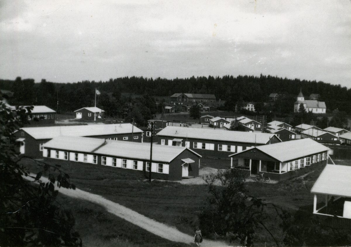 Postkort av Flyktningeleiren i Øreryd 1940-1946