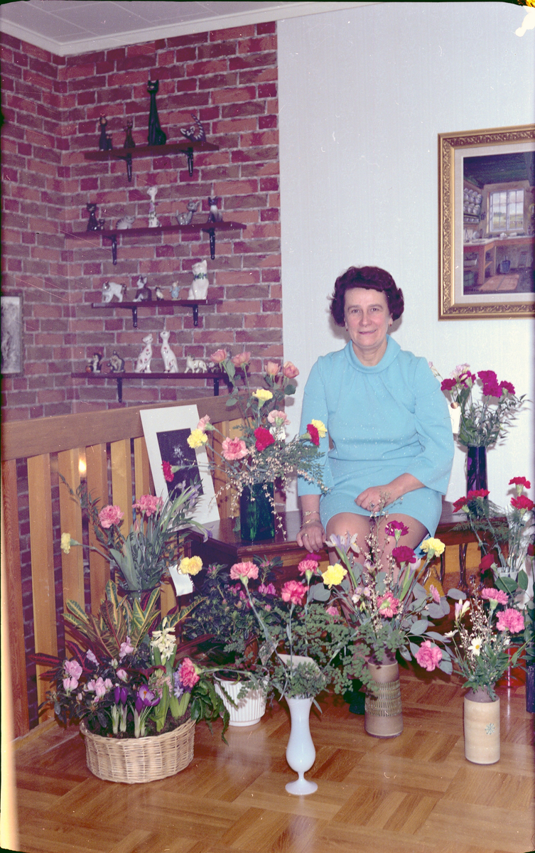 Fotografens anteckning: "Magnhild Linusson (50) 4-2-1968"