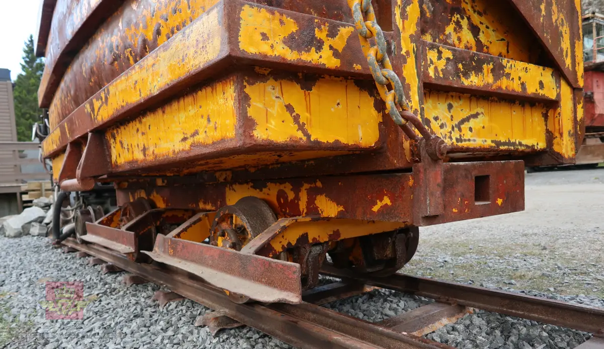 Tunnelvaggen har et understell med to hjulganger med to hjul på hver hjulgang. Typiske hjul med flens for skinnegang. Opplegg for seriekobling av flere vagger. Mekanisk sideveis tipp. Passer til skinnegang med sporvidde 75 cm. Gul. Vaggen har plass til ca. 4 kubikk masse.