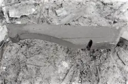 Vang H, Østre Hårstad gård, riving av hovedbygningen, laftet