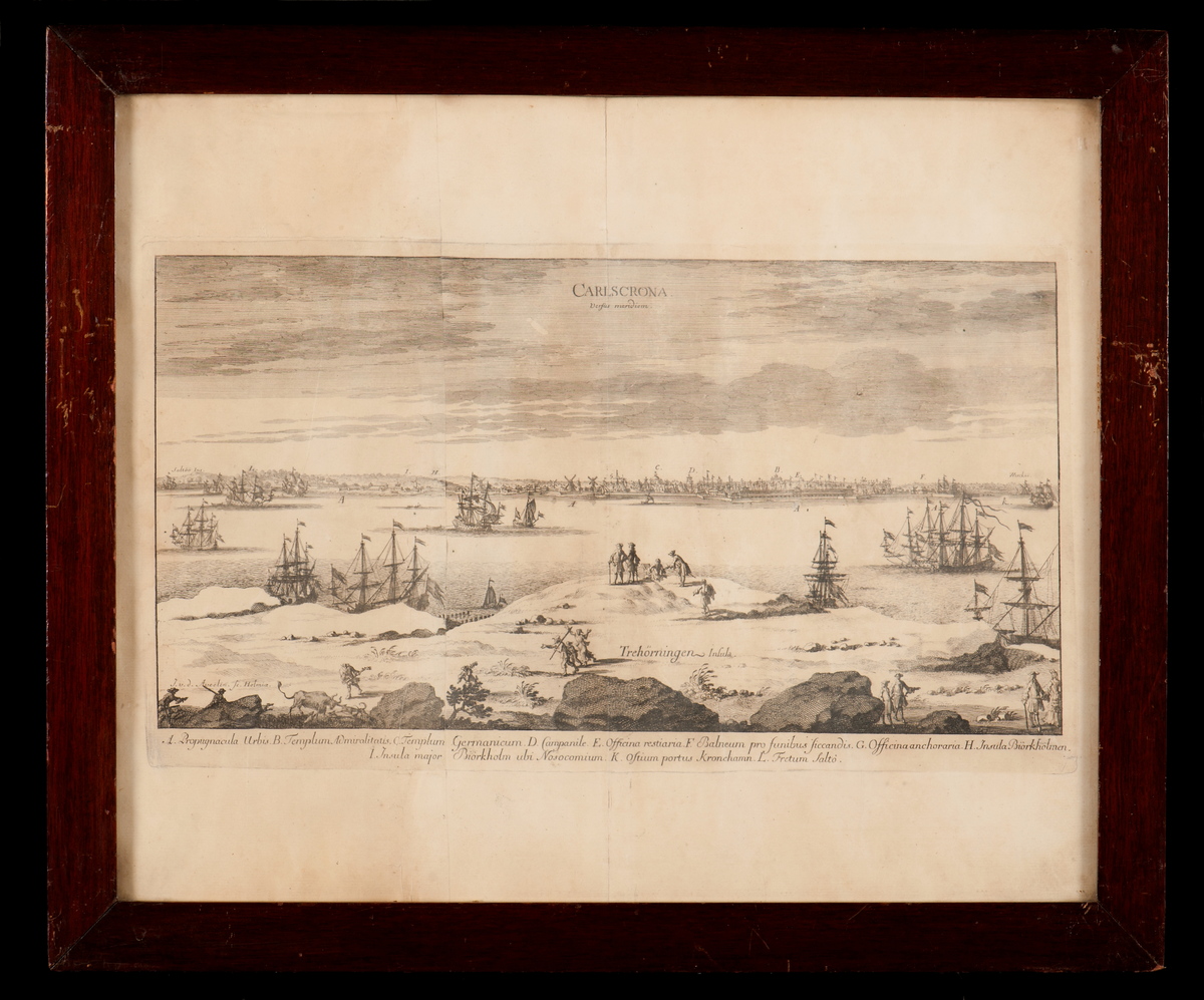 Vy över Karlskrona 1709